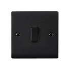 Saxby Raised Screwed 10AX 1G 2-Way Switch - Matt Black RS101BLB