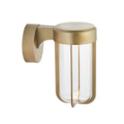 Lightologist Brushed gold finish & clear glass Non automatic Wall Light WIN1392856