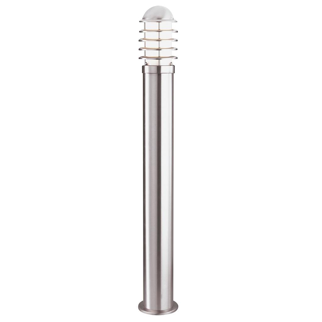 Searchlight Louvre Outdoor - 1Lt Post (Height 90Cm), Stainless Steel, White Shade 052-900