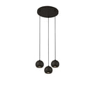 Searchlight Eindhoven 3 Light Matt Black Multi Drop Pendant 1014-3Bk