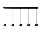 Searchlight Eindhoven 5 Light Matt Black Bar Pendant 1014-5Bk