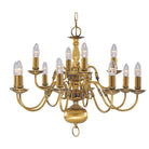 Searchlight Flemish - 12Lt Pendant, Antique Brass 1019-12Ab