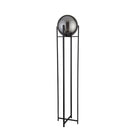 Searchlight Amsterdam - 1Lt Floor Lamp, Smoked Glass, Black 1030-1Sm