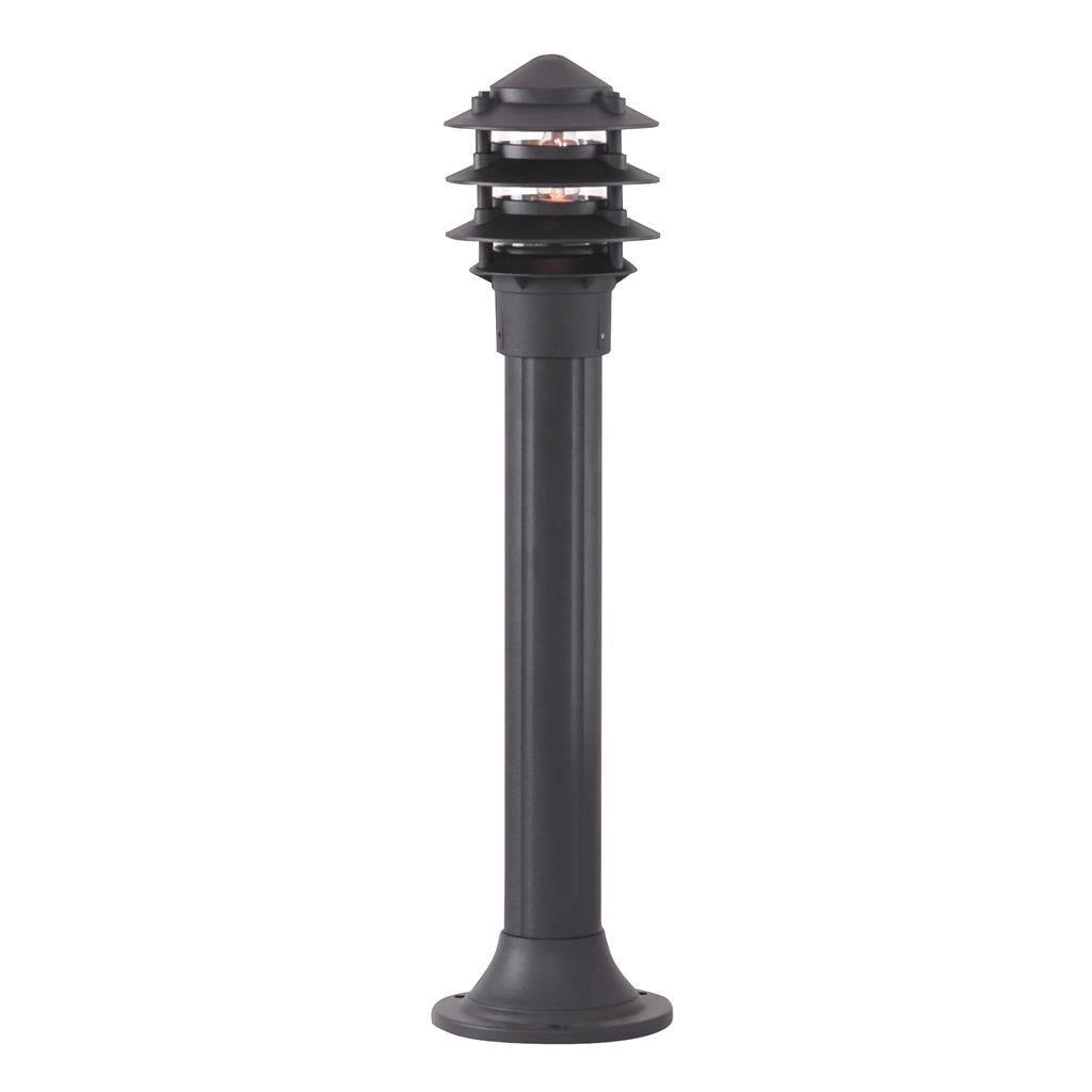 Searchlight Outdoor Posts Lamp/Bollard/Black Pagoda 73Cm Aluminium 1076-730