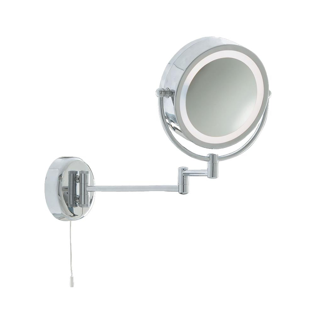 Searchlight Bathroom Mirror - Illuminated Mirror - Chrome Extendable Swing Arm Lt 190Mm 11824