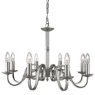 Searchlight Richmond - 8Lt Ceiling, Satin Silver, Scroll Arms 1508-8Ss