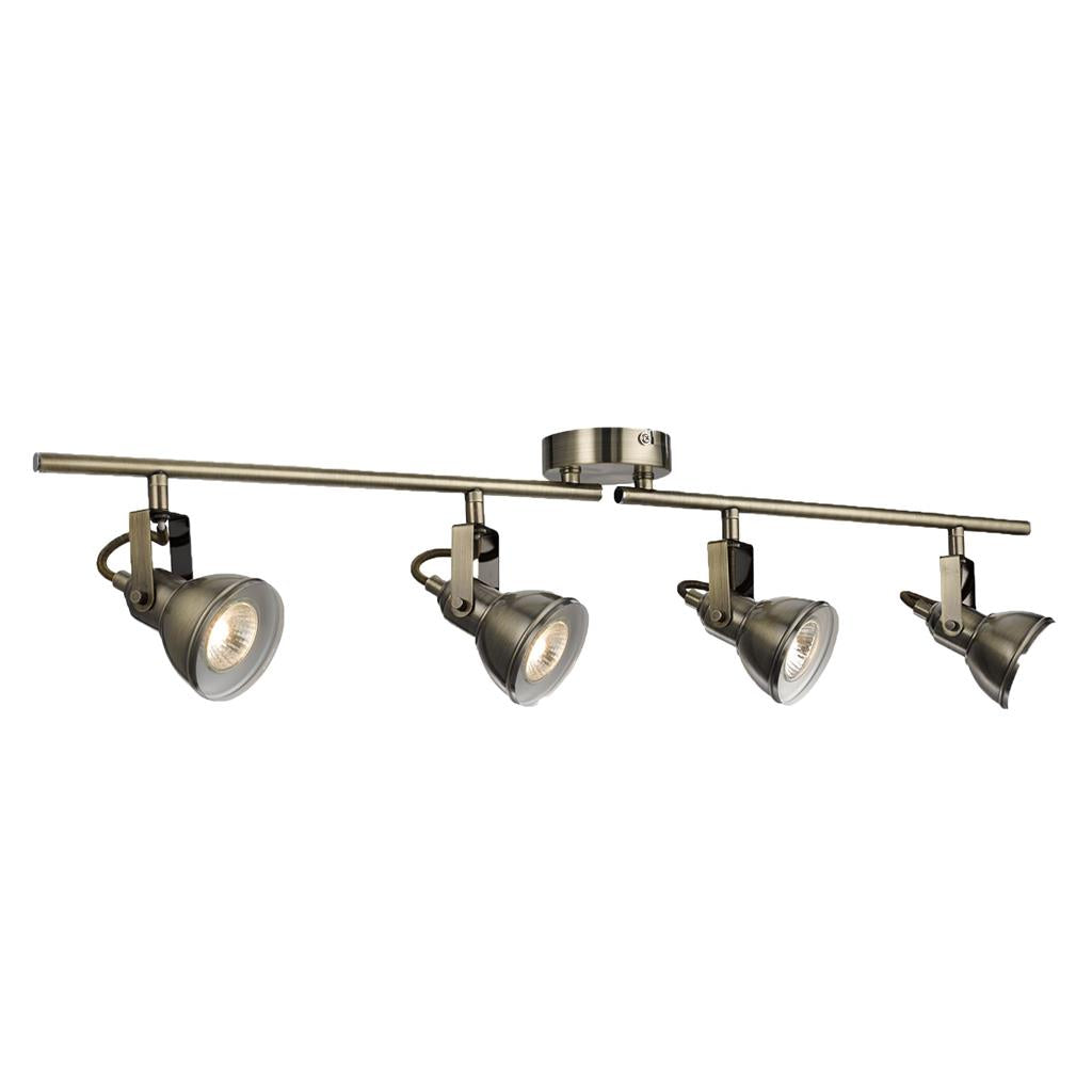 Searchlight Focus - 4Lt Spotlight Split-Bar, Antique Brass 1544Ab