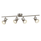 Searchlight Focus - 4Lt Satin Silver Industrial Spotlight Split-Bar 1544Ss