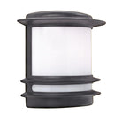 Searchlight Stroud  1Lt Wall Bracket, Black, White Polycarbonate 1812