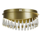 Searchlight Jewel Led Flush Fitting, Gold With Crystal 19211-1Go