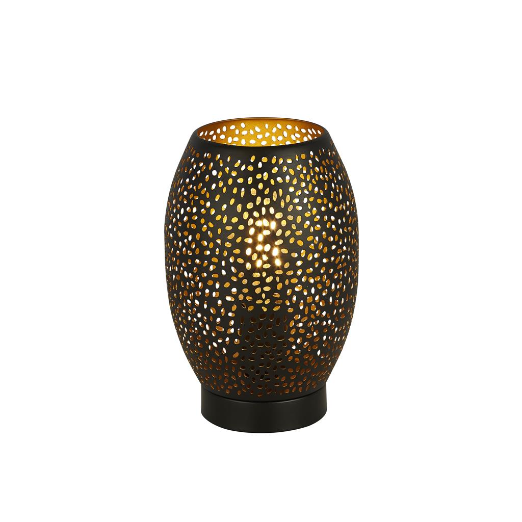 Searchlight Laser 1Lt Table Lamp, Black And Gold 19232-1Bgo