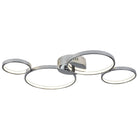 Searchlight Solexa 4 Ring Led Ceiling Flush, Chrome 2004-4Cc