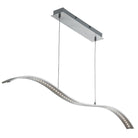 Searchlight Wing Led Bar Lights - Pendant Bar Satin Silver - Wavey 2076Ss