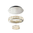 Searchlight Clover Led 2 Tier Ceiling Flush, Chrome, Clear Glass 2328Cc