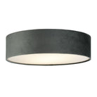 Searchlight Drum 2 2Lt Velvet Flush, Grey Shade 23298-2Gy