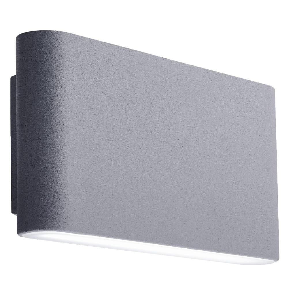 Searchlight Led Outdoor Wall Bracket, Grey, Frosted Diffuser 2562Gy