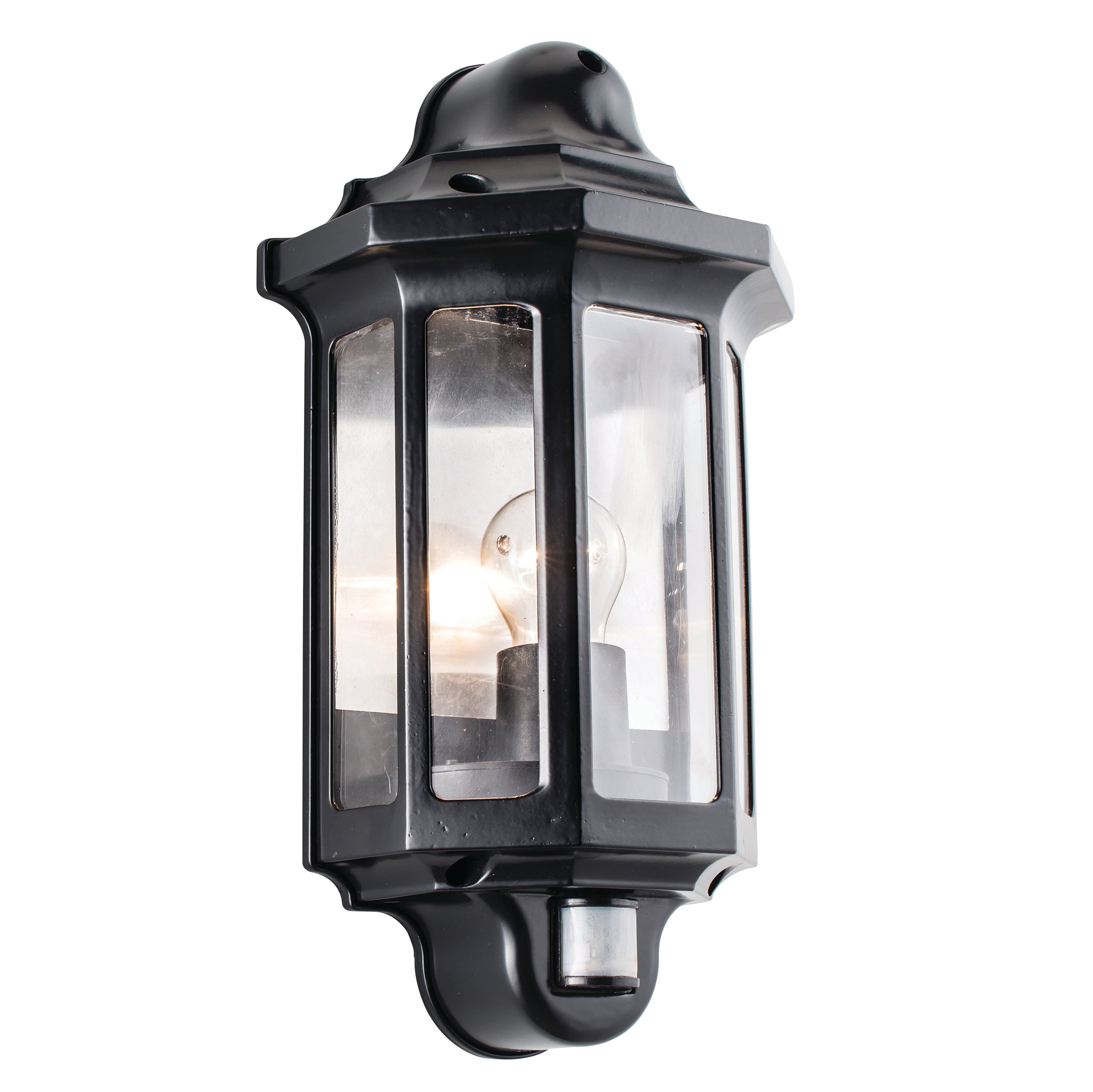 Saxby Lighting Traditional PIR half lantern IP44 60W 1818PIR