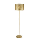 Searchlight Fishnet 2Lt Floor Lamp, Matt Gold 2832-2Go