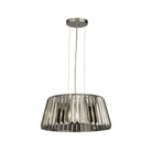 Searchlight Tiara 5Lt Pendant, Chrome Smoke Glass 2895-5Sm