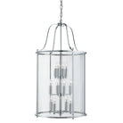 Searchlight Victorian Lantern, 12Lt Chrome, Clear Glass Panels 30612-12Cc