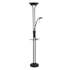 Searchlight Wireless Usb Led Mother And Child Floor Lamp With Usb And Wireless Charging, Matt Black 32019Bk