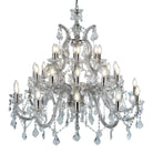 Searchlight Marie Therese - 30Lt Chandelier, Chrome, Clear Crystal 3314-30