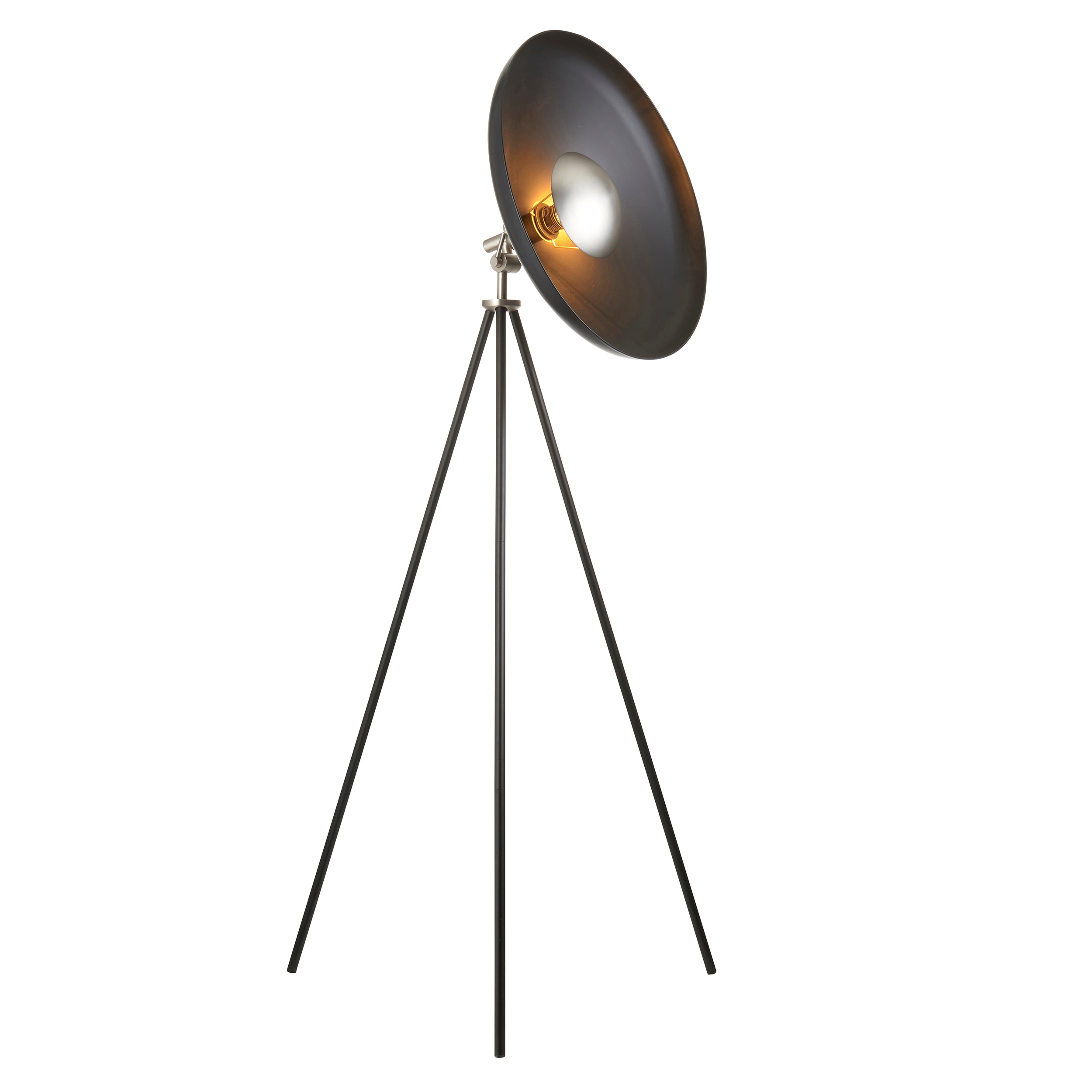 Lightologist Matt black & matt nickel plate Complete Floor Light WIN1396562