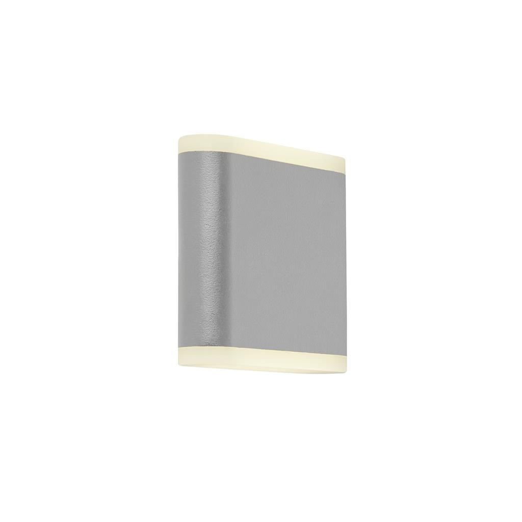 Searchlight Outdoor Led Up/Down Wall Light - Grey With Frosted Diffuser 3486Gy