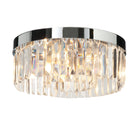 Saxby Lighting Crystal 5lt flush IP44 18W 35612