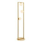 Lightologist Brushed gold finish & gloss opal glass Complete Floor Light WIN1392494