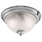 Searchlight American Diner - 2Lt Ip44 Ceiling Flush, Chrome, Acid Glass 4042