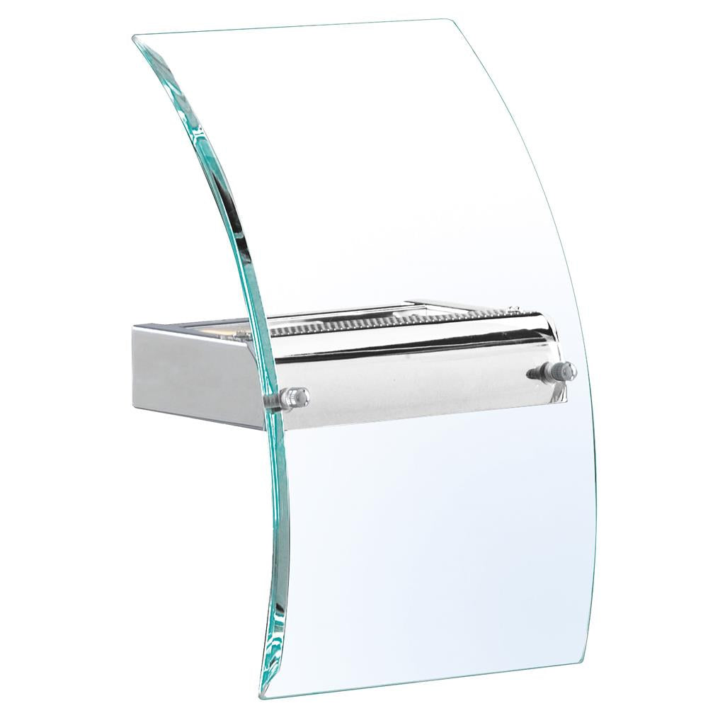 Searchlight Corridor Wall Bracket Led, Bevelled Curved Glass, Chrome 4115-Led