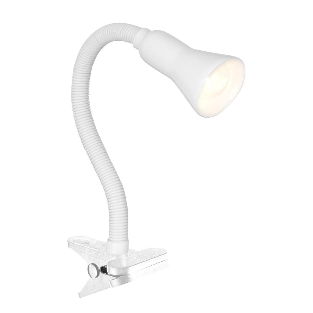 Searchlight Desk Partners - White Flex Clip Task Lamp 4122Wh