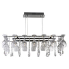 Searchlight Vino 10Lt Decorative Ceiling - Chrome & Crystal Buttons/Pear-Drops & Wine Glass Trim 41510-10Cc