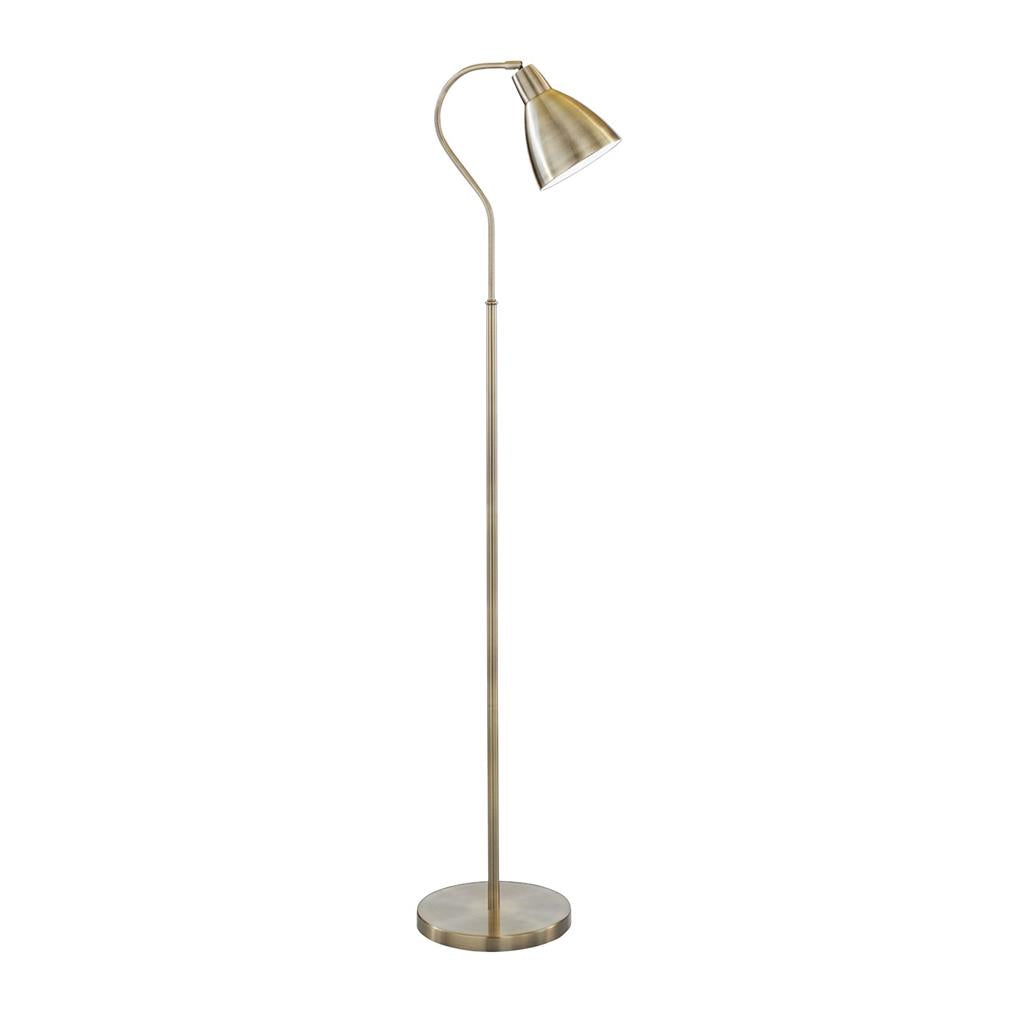 Searchlight Adjustable Floor Lamp - Antique Brass - 1Xe27 5026Ab