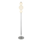 Searchlight Snowball 3Lt Floor Lamp, Chrome With Opal Glass Shade 51021-3Cc