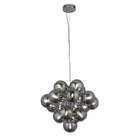 Searchlight Berry 17Lt Pendant, Chrome With Smoked Glass 52131-17Sm