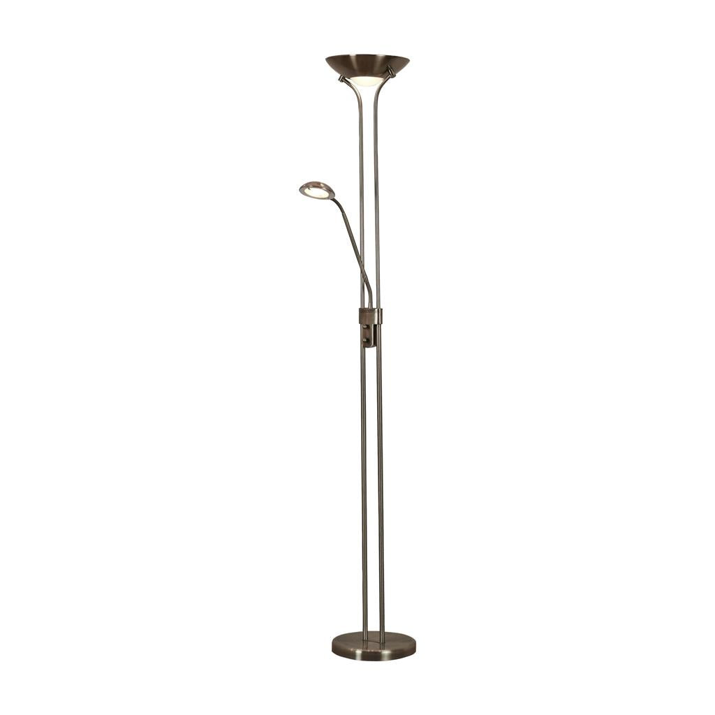 Searchlight Led Mother & Child Floor Lamp - Antique Brass 5430Ab