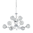 Searchlight Bellis Ii - 9Lt Ceiling, Chrome, Clear Glass Deco Shade 5579-9Cc