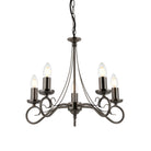 Endon Trafford 5lt Pendant Light 180-5AS