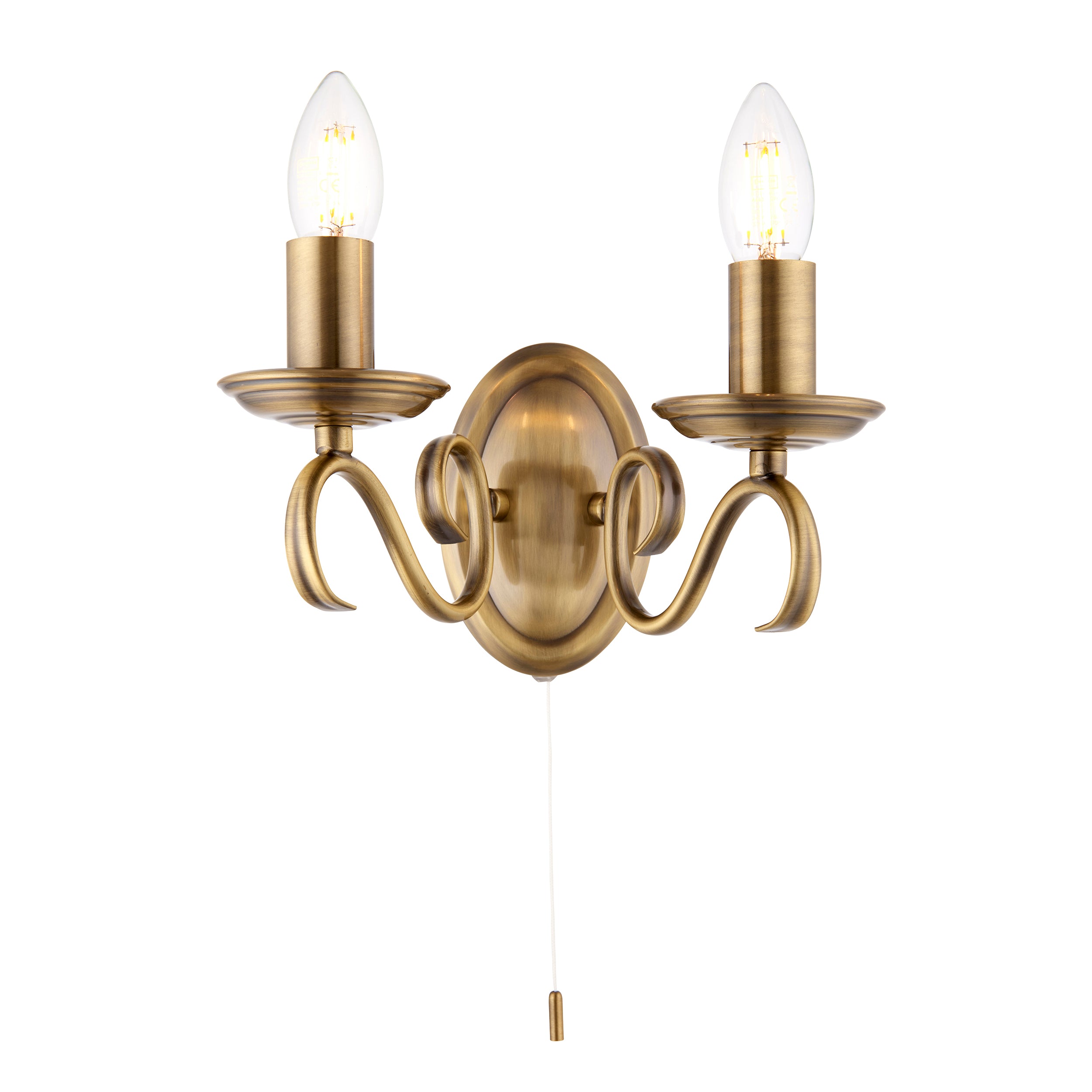 Endon Bernice 2lt Wall Light 2030-2AN