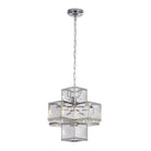 Searchlight Glacier 1Lt Acrylic Pendant - Chrome 5591-1Cc