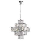 Searchlight Glacier  7Lt Acryclic Pendant - Chrome 5597-7Cc