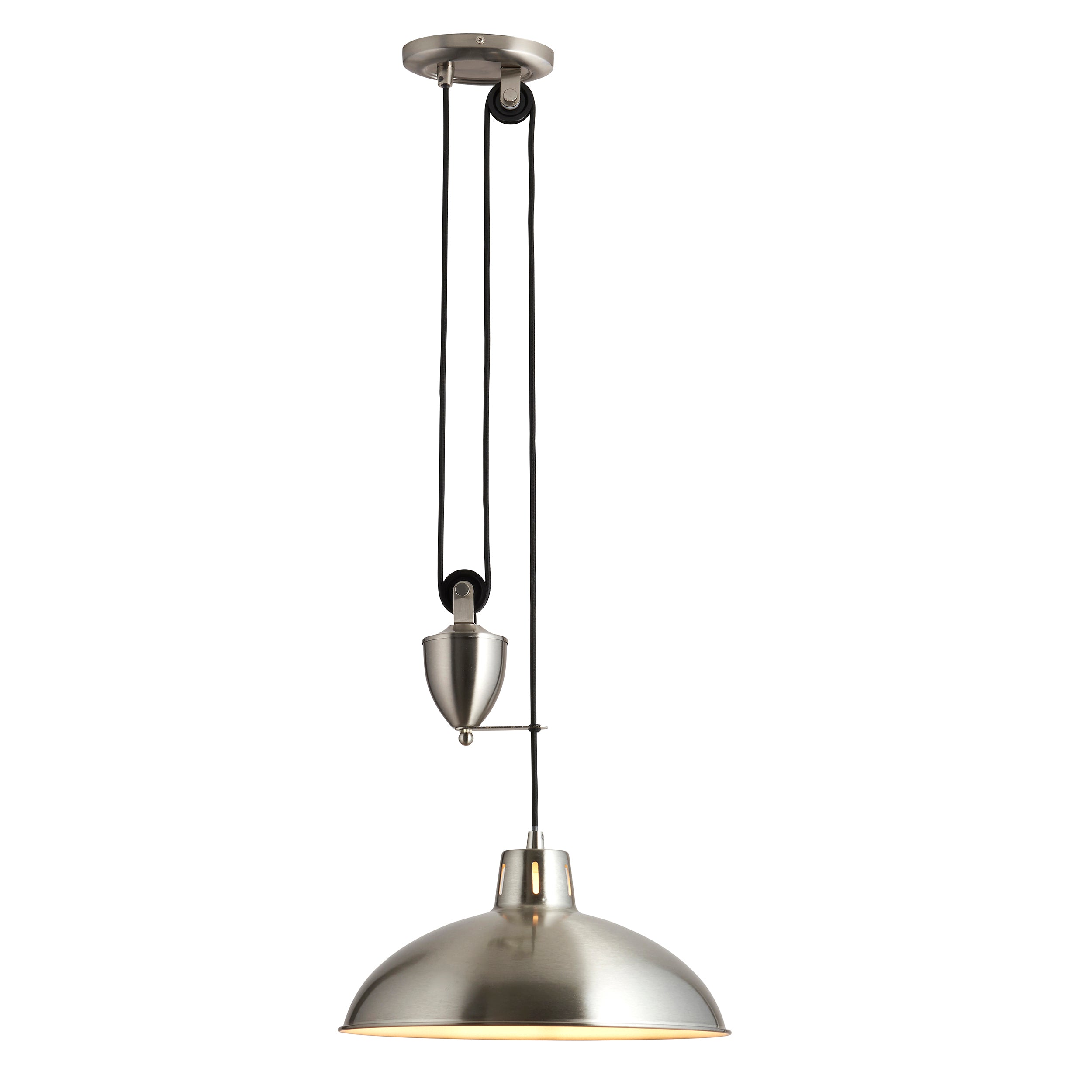 Endon Polka 1lt Pendant Light POLKA-SN