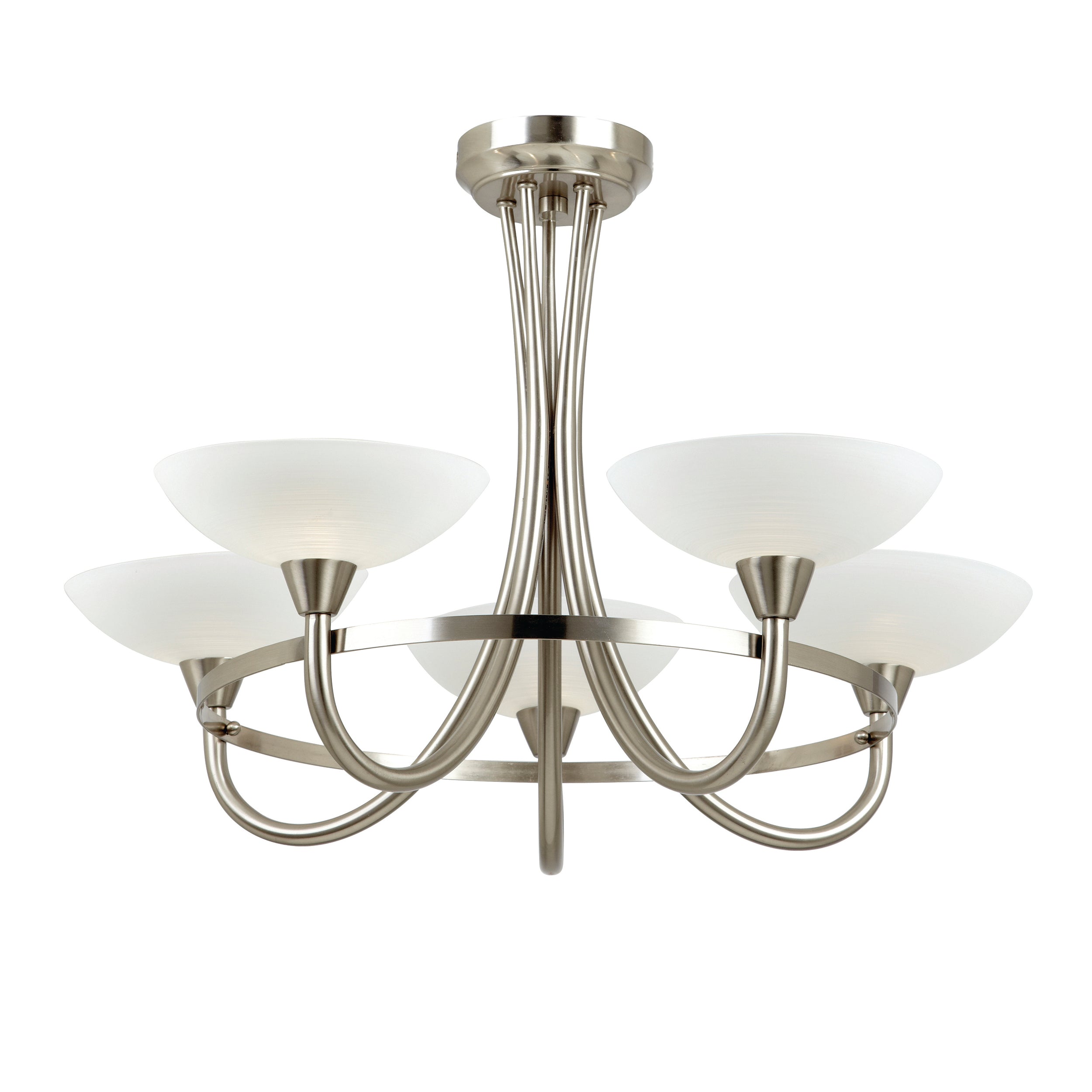 Endon Cagney 5lt Semi flush Light CAGNEY-5SC