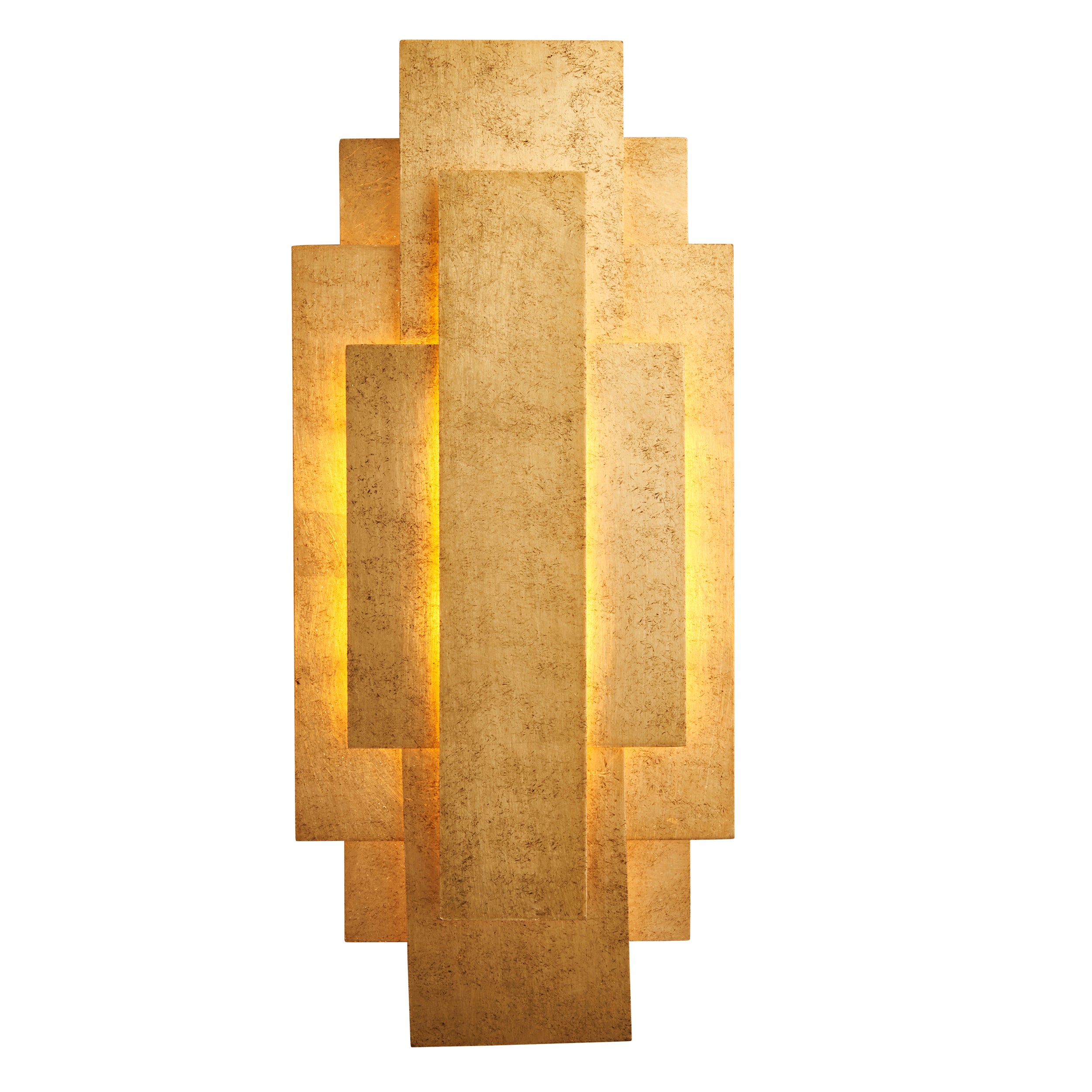 Lightologist Antique gold leaf Metal Wall Light WIN1390452