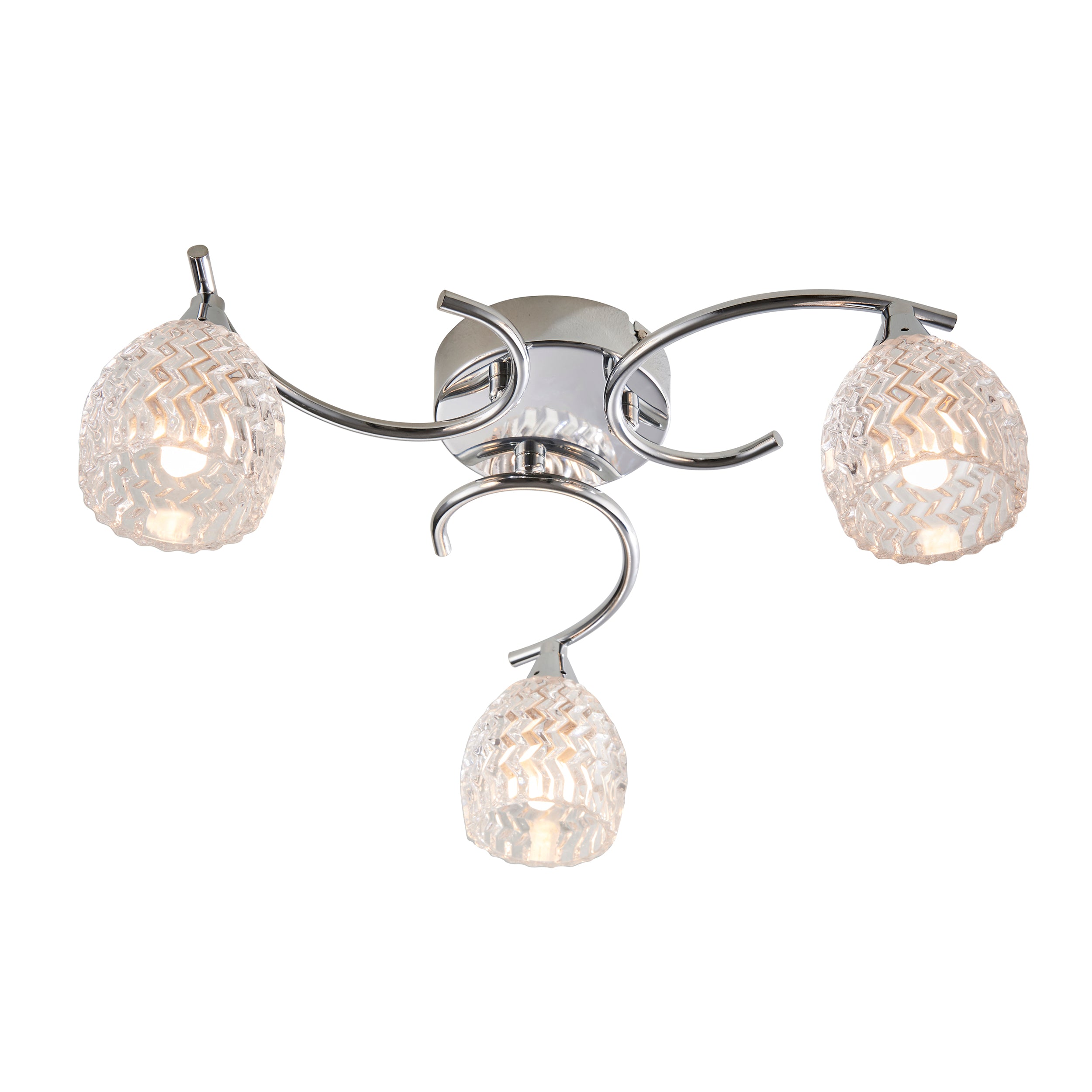 Endon Boyer 3lt Semi flush Light BOYER-3CH