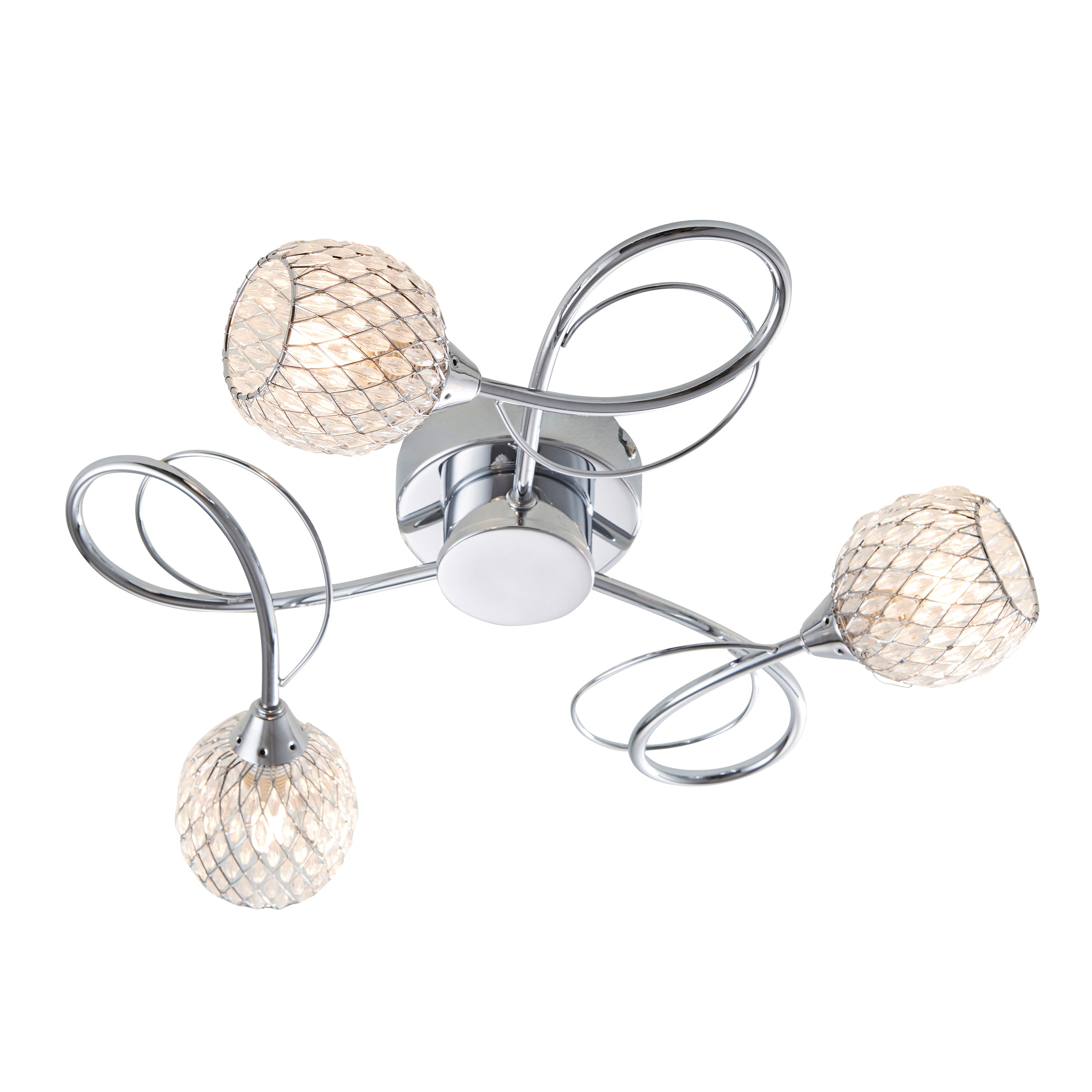 Endon Aherne 3lt Semi flush Light AHERNE-3CH