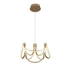 Searchlight Signature 8 Arm Led Convertible To Semi Flush Pendant, Gold Painted 58184-8Go