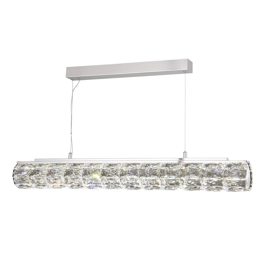 Searchlight 5861CC Remy LED Crystal Linear Ceiling Pendant in Polished Chrome Finish